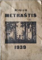 Misijų metraštis, 1939