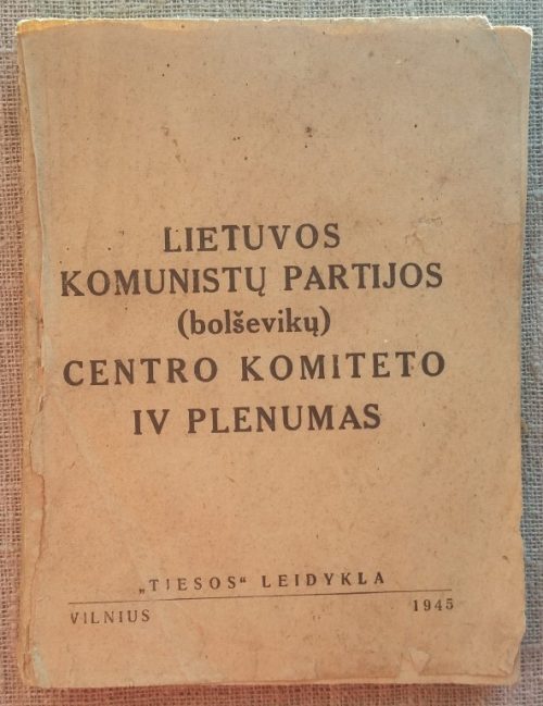 Lietuvos komunistų partijos (bolševikų) centro komiteto IV plenumas