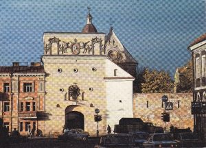 Atvirukas "Vilnius. Aušros (Medininkų) vartai iš pietų pusės)