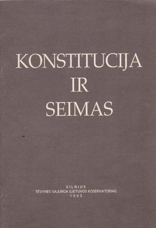 Konstitucija ir Seimas