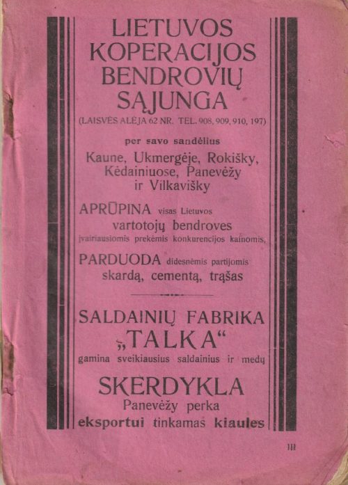 Lietuvos ūkininko kalendorius 1927 m.