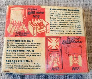 Vokiška viryklė "ESBIT". Sausas kuras ir degtukai - Image 6