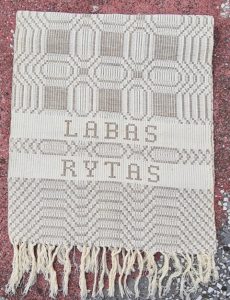 Lininis rankšluostis "Labas rytas"