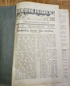 Ūkininko patarėjas, 1928 m. 1-12 Nr.