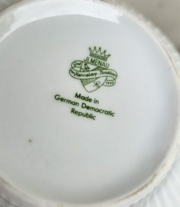 Porcelianinis Henneberg arbatinukas (GDR) - Image 3