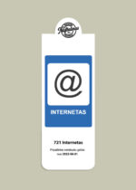 Magnetinis knygos skirtukas „Internetas“